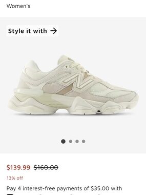 New Balance 9060 Women's Cream Chunky Sneaker